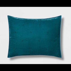 Opalhouse Velvet Tufted Stitch Pillow Sham Teal